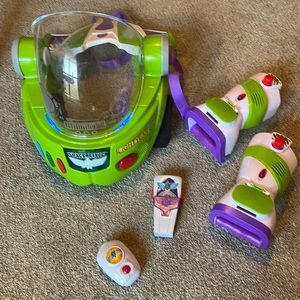 Buzz Lightyear Toy Story Space Ranger Helmet Disney Pixar Armor Pack Jet Costume